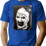 Art The Clown Of The Terrifier Premium T-Shirt for Men & Women, T-Shirts Graphic Tee - Blue