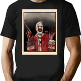 Art The Clown Santa T-Shirt for Men & Women, T-Shirts Graphic Tee - Black