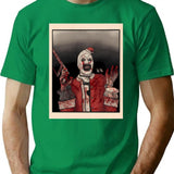 Art The Clown Santa T-Shirt for Men & Women, T-Shirts Graphic Tee - Green