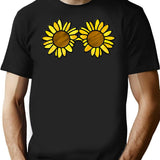 Art The Clown - Sunflower Sunglasses (Digital Stained Glass) T-Shirt for Men & Women, T-Shirts Graphic Tee - Black