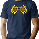 Art The Clown - Sunflower Sunglasses (Digital Stained Glass) T-Shirt for Men & Women, T-Shirts Graphic Tee - Navy
