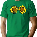 Art The Clown - Sunflower Sunglasses (Digital Stained Glass) T-Shirt for Men & Women, T-Shirts Graphic Tee - Green