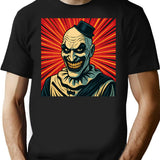 Art The Clown T-Shirt Terrifier Horror Movie Merch T-Shirt for Men & Women, T-Shirts Graphic Tee - Black