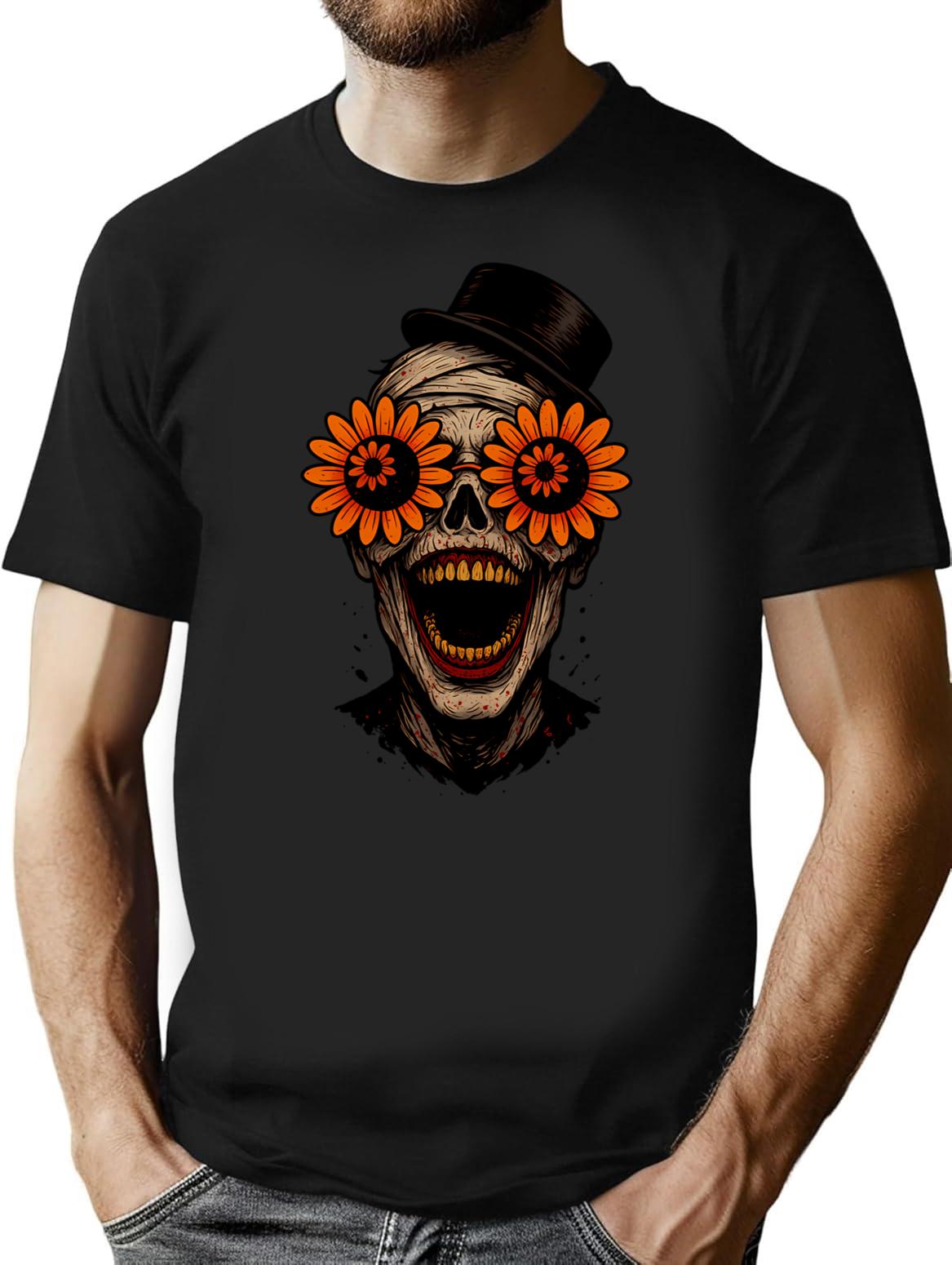 Art The Clown Terrifier 2 Sunflower Sunglasses (2) T-Shirt for Men & Women, T-Shirts Graphic Tee - Black