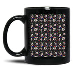 Art The Clown Terrifier 3 Christmas Pattern Black Coffee Mug, Gift Coffee Mug
