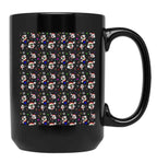Art The Clown Terrifier 3 Christmas Pattern Black Coffee Mug, Gift Coffee Mug