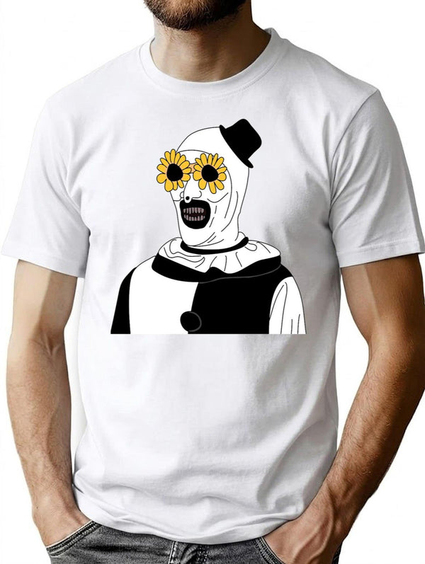 Art The Clown - Terrifier Classic Classic Premium Heavyweight Cotton T-Shirt - White