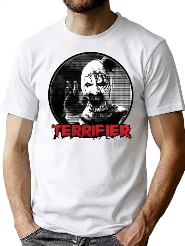 Art The Clown Terrifier Classic Premium Heavyweight Cotton T-Shirt - White