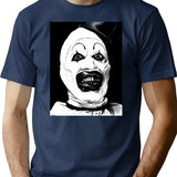 Art The Clown Terrifier Classic T-Shirt for Men & Women, T-Shirts Graphic Tee - Navy
