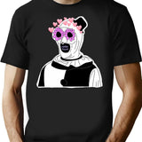 Art The Clown Terrifier Cute Pink Horror T-Shirt for Men & Women, T-Shirts Graphic Tee - Black