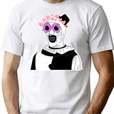 Art The Clown Terrifier Cute Pink Horror T-Shirt for Men & Women, T-Shirts Graphic Tee - White