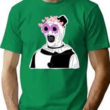 Art The Clown Terrifier Cute Pink Horror T-Shirt for Men & Women, T-Shirts Graphic Tee - Green