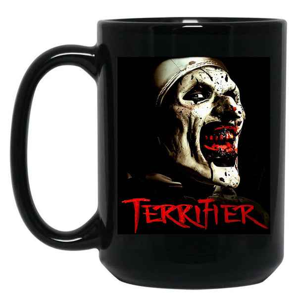 Art The Clown Terrifier (2) Black Coffee Mug, Gift Coffee Mug - Black