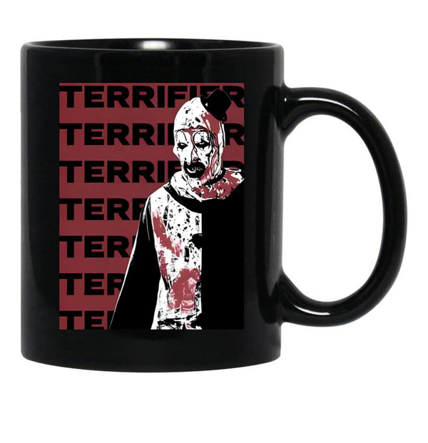 Art The Clown Terrifier (6)D Black Coffee Mug, Gift Coffee Mug - Black