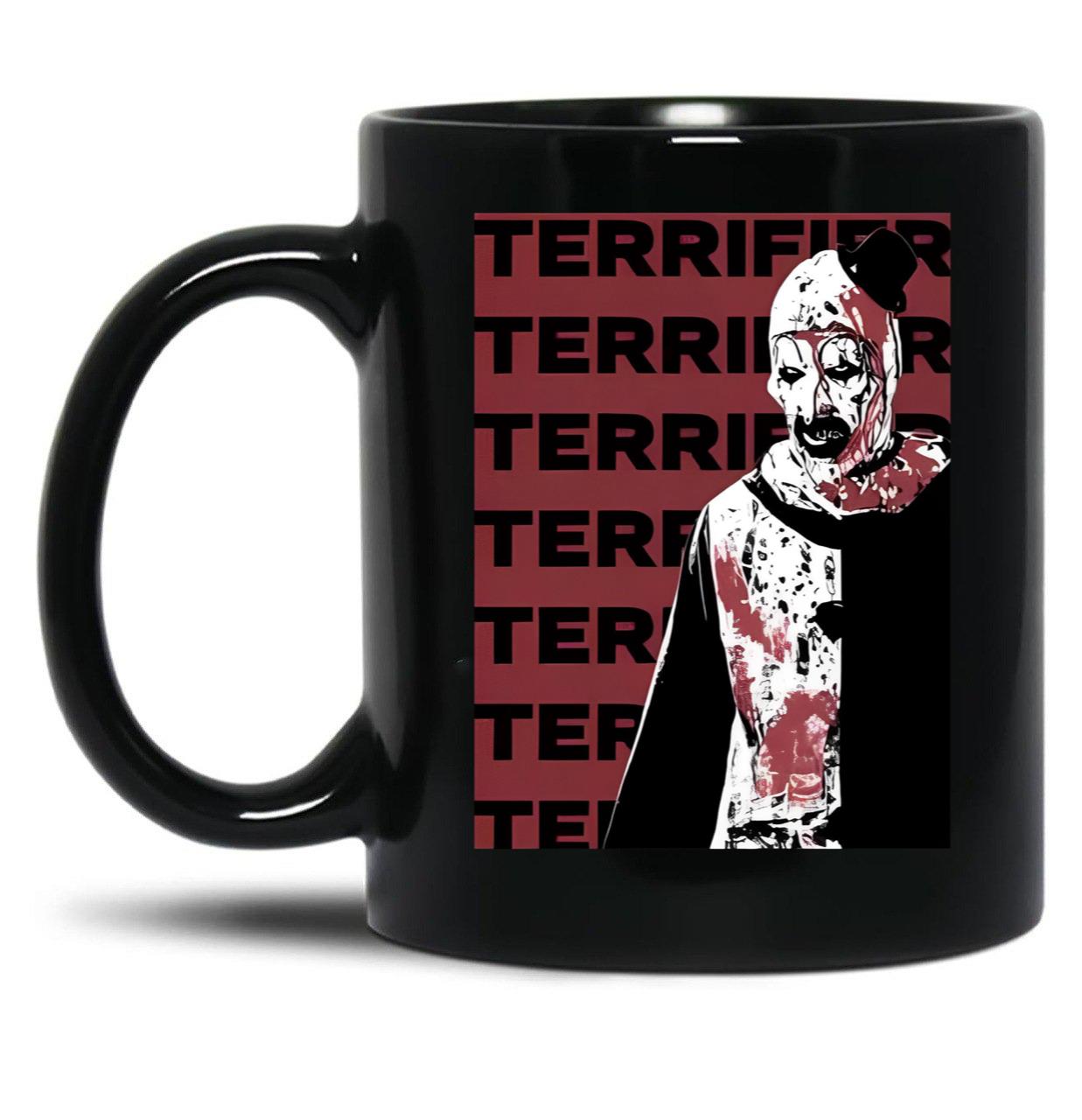 Art The Clown Terrifier (6)D Black Coffee Mug, Gift Coffee Mug
