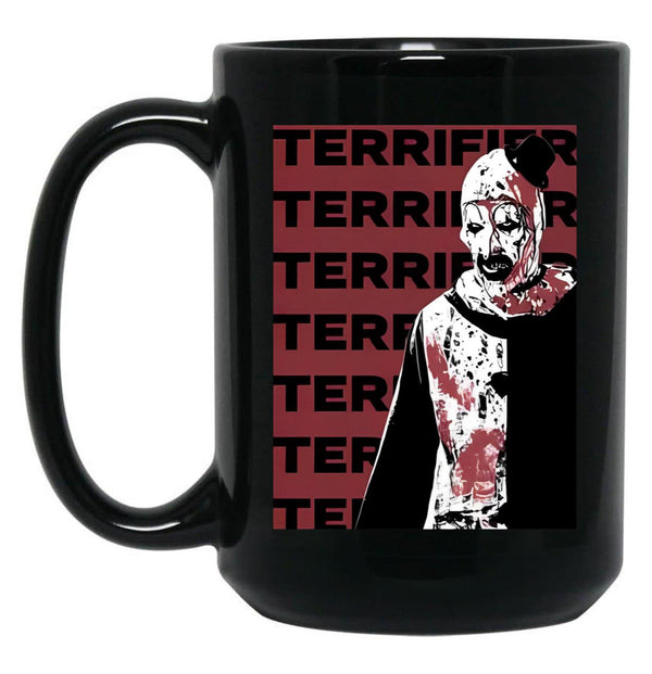 Art The Clown Terrifier (6)D Black Coffee Mug, Gift Coffee Mug - Black