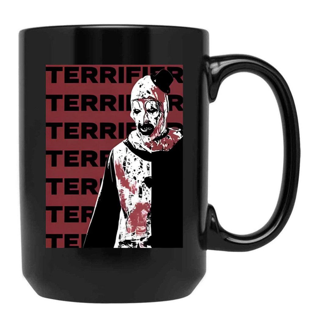 Art The Clown Terrifier (6)D Black Coffee Mug, Gift Coffee Mug