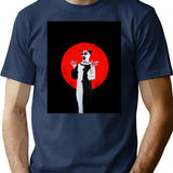 Art The Clown The Creepy Happy For U T-Shirt for Men & Women, T-Shirts Graphic Tee - Navy