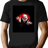 Art The Clown The Creepy Waving For You T-Shirt for Men & Women, T-Shirts Graphic Tee - Black