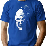 Art The Clown The Creepy T-Shirt for Men & Women, T-Shirts Graphic Tee - Blue