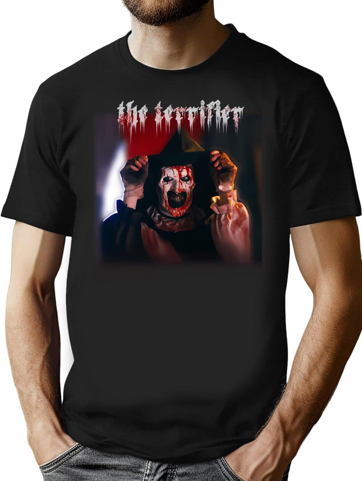 Art The Clown The Terrifier T-Shirt for Men & Women, T-Shirts Graphic Tee - Black