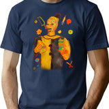 Art The Clown Traditional Artwork T-Shirt for Men & Women, T-Shirts Graphic Tee - Navy