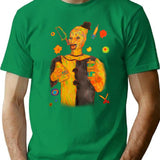 Art The Clown Traditional Artwork T-Shirt for Men & Women, T-Shirts Graphic Tee - Green