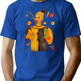 Art The Clown Traditional Artwork T-Shirt for Men & Women, T-Shirts Graphic Tee - Blue