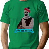Art The Clown Wearing A Flower Crown T-Shirt for Men & Women, T-Shirts Graphic Tee - Green