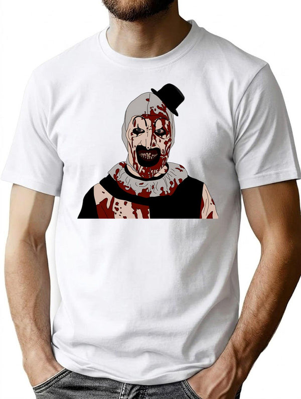 Art The Clown (11) T-Shirt for Men & Women, T-Shirts Graphic Tee - White