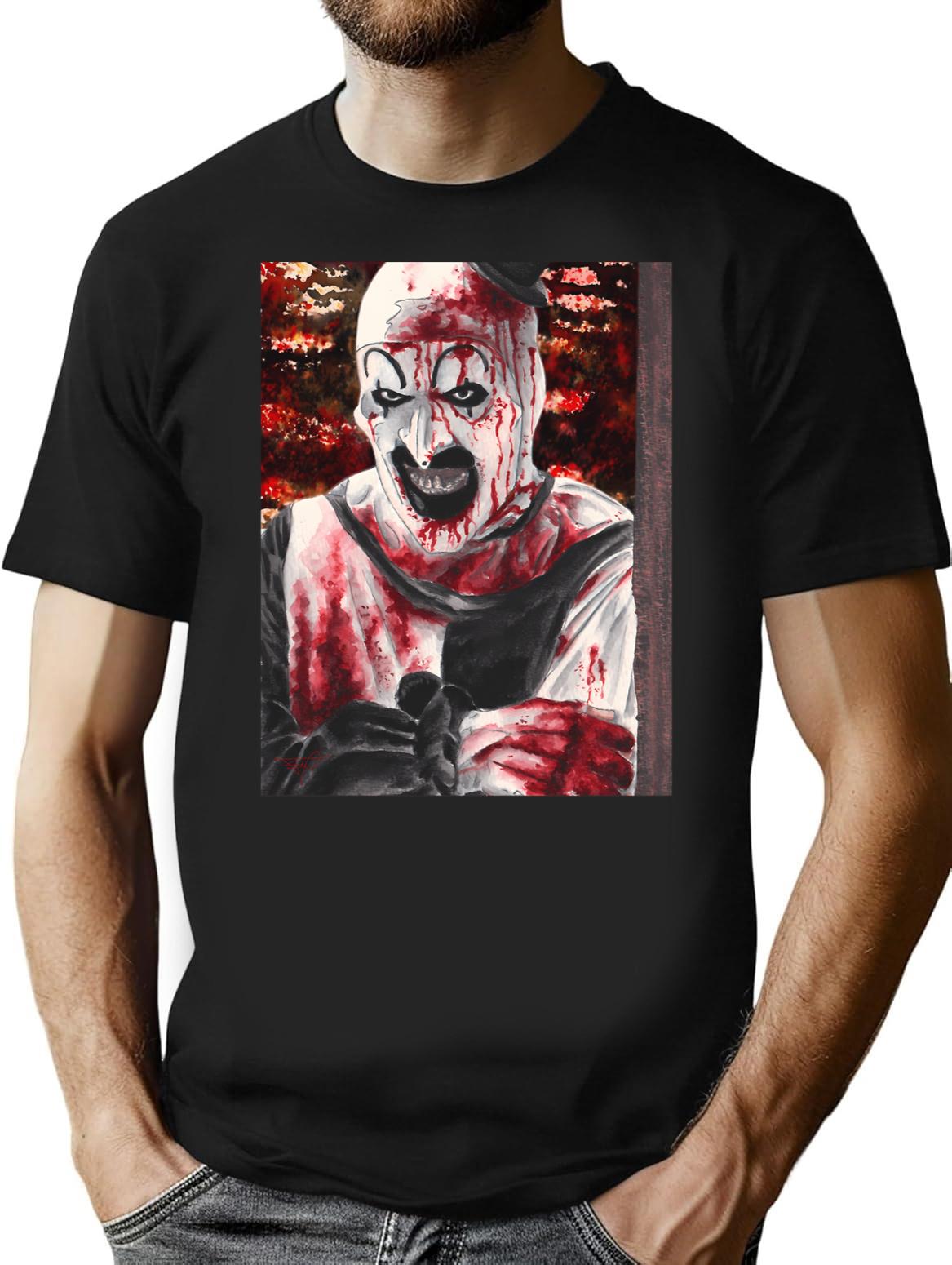 Art The Clown (13) T-Shirt for Men & Women, T-Shirts Graphic Tee - Black