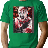 Art The Clown (13) T-Shirt for Men & Women, T-Shirts Graphic Tee - Green