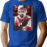 Art The Clown (13) T-Shirt for Men & Women, T-Shirts Graphic Tee - Blue