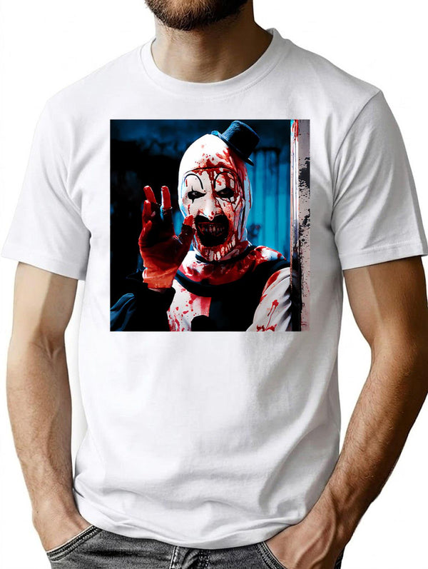 Art The Clown (16) T-Shirt for Men & Women, T-Shirts Graphic Tee - White