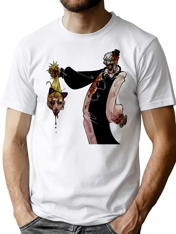 Art The Clown (21) T-Shirt for Men & Women, T-Shirts Graphic Tee - White
