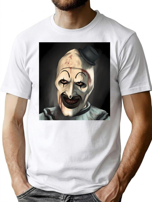 Art The Clown (25) T-Shirt for Men & Women, T-Shirts Graphic Tee - White