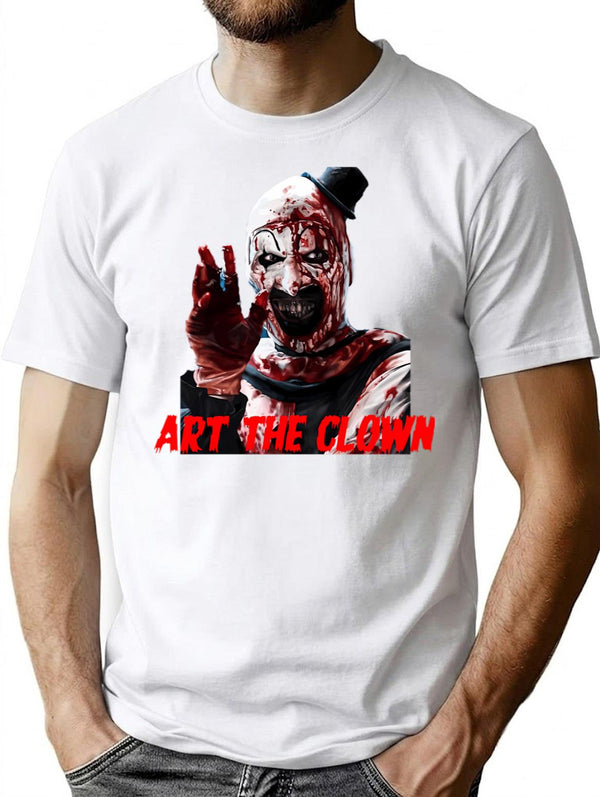 Art The Clown (26) T-Shirt for Men & Women, T-Shirts Graphic Tee - White