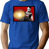 Art The Clown (27) T-Shirt for Men & Women, T-Shirts Graphic Tee - Blue
