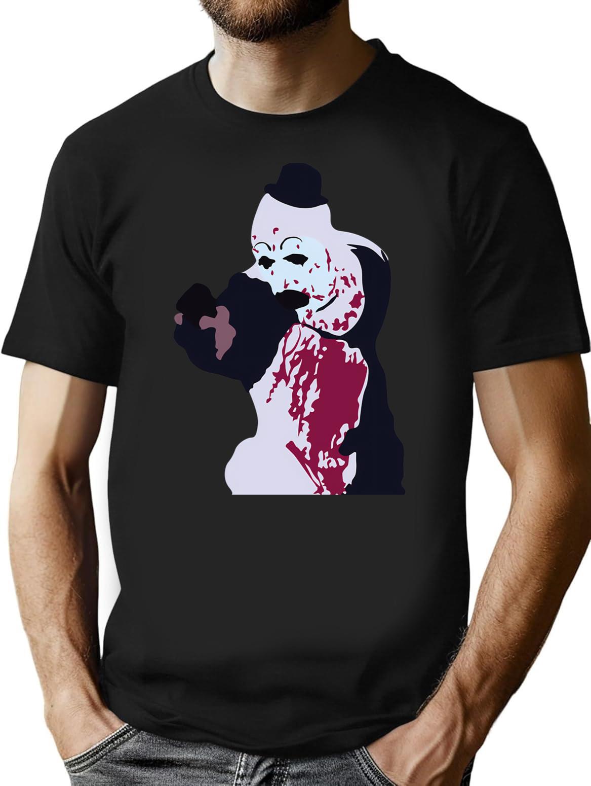 Art The Clown (28) T-Shirt for Men & Women, T-Shirts Graphic Tee - Black