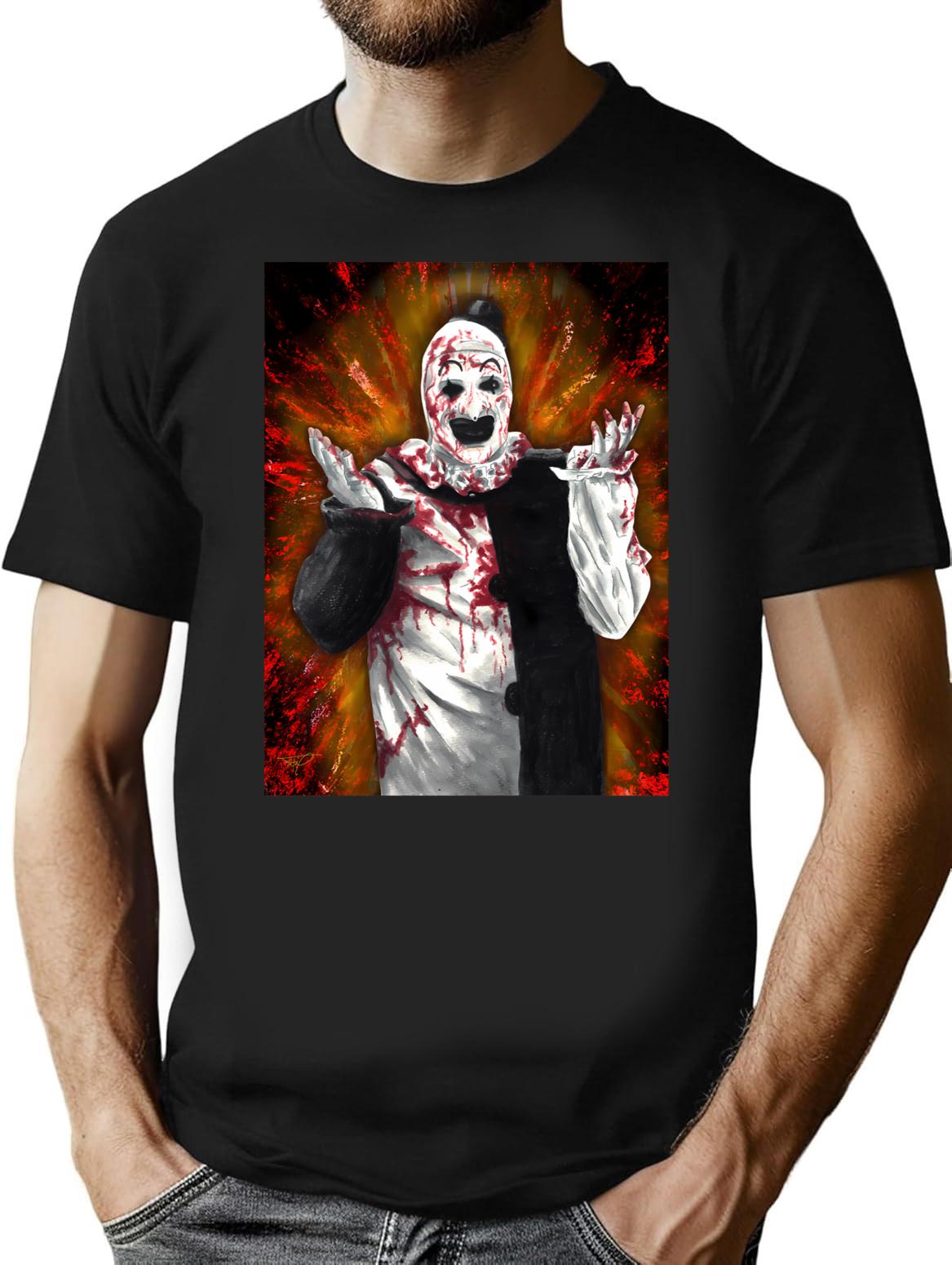 Art The Clown T-Shirt for Men & Women, T-Shirts Graphic Tee - Black
