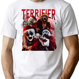Art The Clowns Terrifiers Christmas T-Shirt for Men & Women, T-Shirts Graphic Tee - White