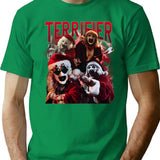 Art The Clowns Terrifiers Christmas T-Shirt for Men & Women, T-Shirts Graphic Tee - Green