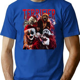 Art The Clowns Terrifiers Christmas T-Shirt for Men & Women, T-Shirts Graphic Tee - Blue