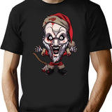 Art The 'Holiday' Clown T-Shirt T-Shirt for Men & Women, T-Shirts Graphic Tee - Black
