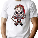 Art The 'Holiday' Clown T-Shirt T-Shirt for Men & Women, T-Shirts Graphic Tee - White