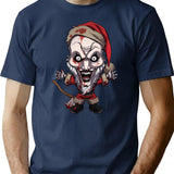 Art The 'Holiday' Clown T-Shirt T-Shirt for Men & Women, T-Shirts Graphic Tee - Navy