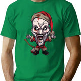 Art The 'Holiday' Clown T-Shirt T-Shirt for Men & Women, T-Shirts Graphic Tee - Green