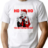 Art'S Merry Ax-Mas - You Better Watch Out - Art The Clown T-Shirt for Men & Women, T-Shirts Graphic Tee - White
