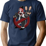 Artbusters Terrifier Movie Halloween T-Shirt for Men & Women, T-Shirts Graphic Tee - Navy