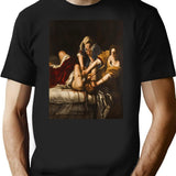 Artemisia Gentileschi'S Judith Slaying Holofernes T-Shirt for Men & Women, T-Shirts Graphic Tee - Black